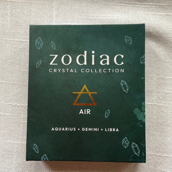 Zodiac Crystal Collection Air Aquarius + Gemini + Libra - Picture 1 of 4